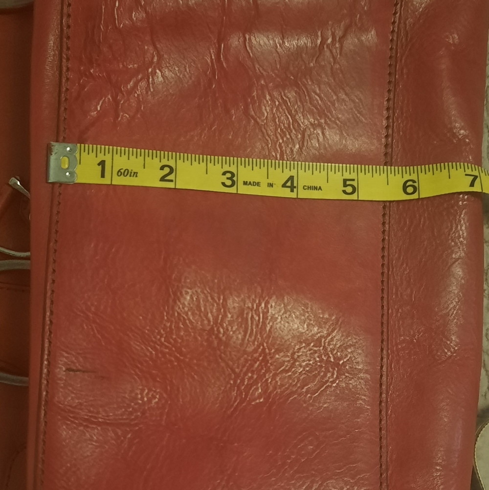 NOW ACCEPTING OFFERS! Vintage Red Leather Juicy Couture XL Purse - Picture 13 of 16
